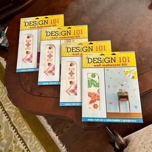 Package of 4 Transform Design 101 Wall Makeover Decals kits
